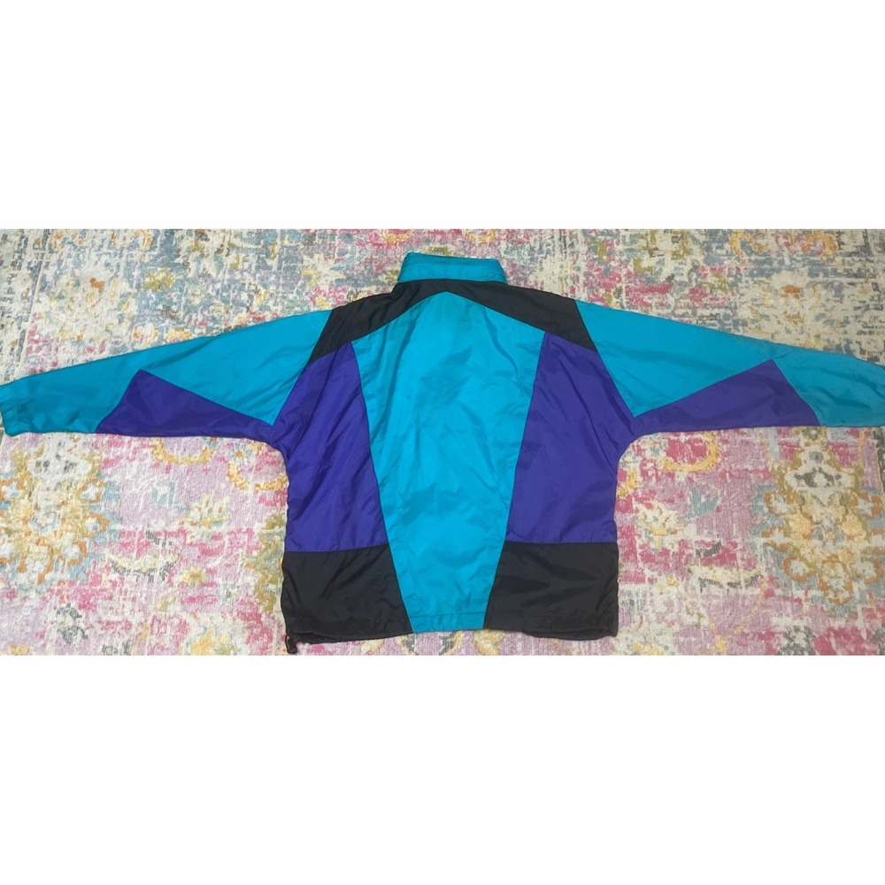 VINTAGE 1980'S NIKE COLOR BLOCK HOODED WINDBREAKER JACKET MEN'S SIZE XL - Picture 14 of 14